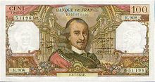 100 francs Corneille, Face recto