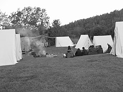 Rendezvous camp at Grand Portage August 2008