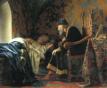 Ivan the Terrible, admiring Vasilisa Melentyeva