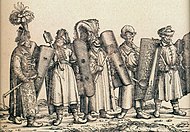 Hungarian combatants, escort of Emperor Maximilian I