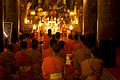 Image 35Monks gathered at evening prayer (from Culture of Laos)