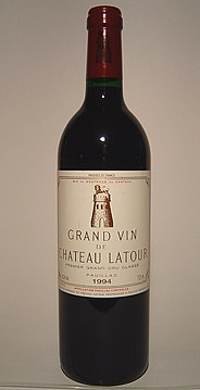 Château Latour (appellation pauillac).