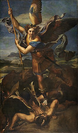 St. Michael Vanquishing Satan by Raphael.
