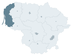 Location of Klaipėda County