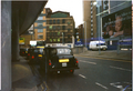 A pictures of these London taxicabs outside Waterloo railway station.