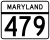 Maryland Route 479 marker