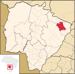 Location in Mato Grosso do Sul state