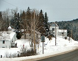Community of McArthur Mills along Hwy 28.