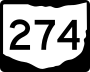 State Route 274 marker