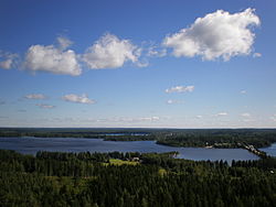 Pääjärvi-näkymä tornista.