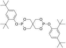 Structure of bis(2,4-di-tert-butylphenyl) pentaerythritol diphosphite