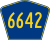 Highway 6642 marker