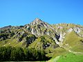 Vista de Samnaun a partir do Piz Ot (altitude: 2.758 m)