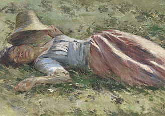 In the Sun (1892), a study of his romantic companion Marie[6]