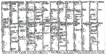 Reconstitution des fragments des Fasti Antiates