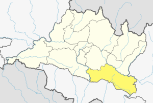 Location of district in province