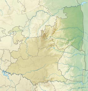 Map showing the location of Blyde River Canyon Nature Reserve