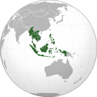Location of Southeast Asia.