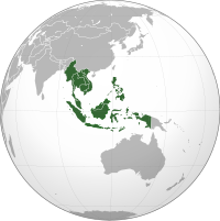 Location of Southeast Asia.