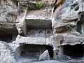 Niches for various household items seen in caves