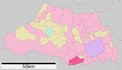 Location of Tokorozawa in Saitama Prefecture