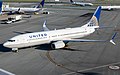 Image 15The Boeing 737 series of aircraft, as seen here in the United Airways livery, is a popular choice for airlines that operate narrow-body aircraft. (from Aviation)