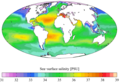 WOA 2005 sea surface salinity