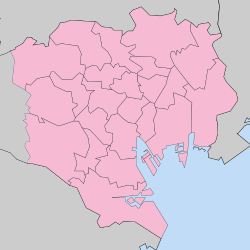 神田北乗物町の位置（東京23区内）