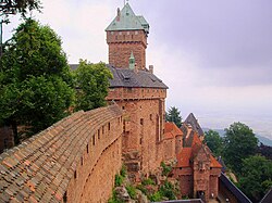 A view of the Château du Haut-Kœnigsbourg north of Colmar