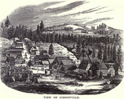 Illustration of Gibsonville, 1856