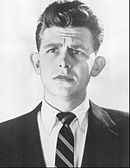 Andy Griffith portrait with very short hair, emphasizing his ears