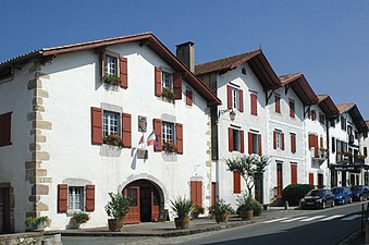 Maisons de la rue principale d'Ainhoa