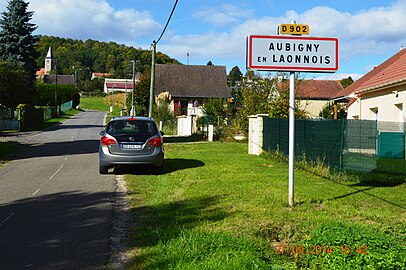 Entrée d'Aubigny-en-Laonnois.