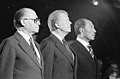 Image 14Menachem Begin, Jimmy Carter and Anwar Sadat celebrating the signing of the Camp David Accords (from History of Israel)