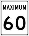 Speed limit sign