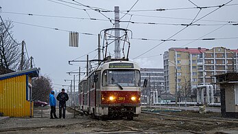 Система багатьох одиниць з трамваїв Tatra-T3SUCS №3011 та Tatra-T3SUCS №3012