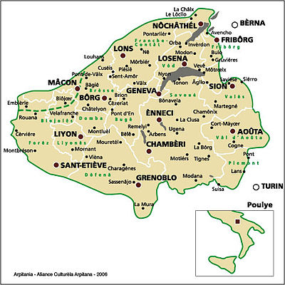 Location map Arpetania