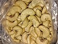 Cashew nuts for sale in West Bengal, India.