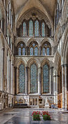Lancet windows of transept of Salisbury Cathedral (1220–1258)