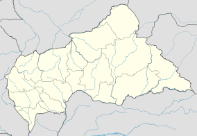 Map showing the location of Mbaéré-Bodingué National Park