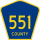 County Route 551 Spur marker