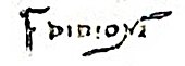 signature de Francesco Didioni