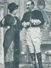 María Guerrero avec Emilio Thuillier dans Doña Desdenes (1912)