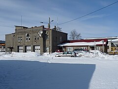 Caserne de pompiers.