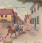 Zeichnung der Oberstraße von einer Postkarte von vor 1900