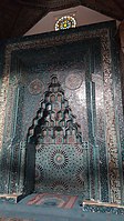 The tiled muqarnas mihrab of the Eşrefoğlu Mosque in Beyşehir (1297)