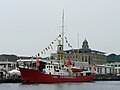 Feuerschiff Fehmarnbelt vor der Walzenmühle Flensburg (Dampf Rundum 2007)