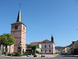 The church in Granges-sur-Vologne