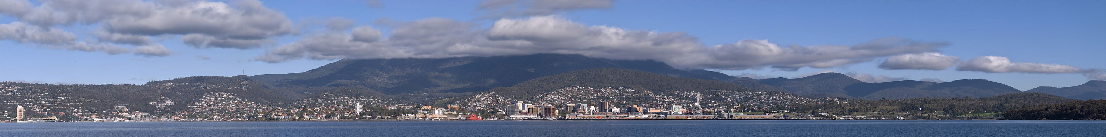 Hobart from Sandy Bay, by Flying Freddy