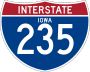 Interstate 235 marker
